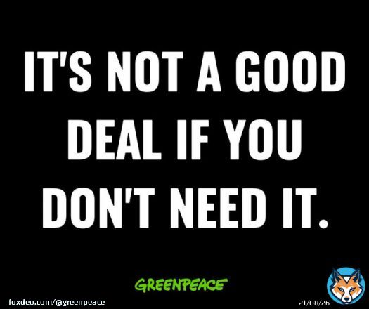 Black Friday?   Everything you want is just a click away... or not?   Remember: saving the planet is the best deal!   #BlackFriday