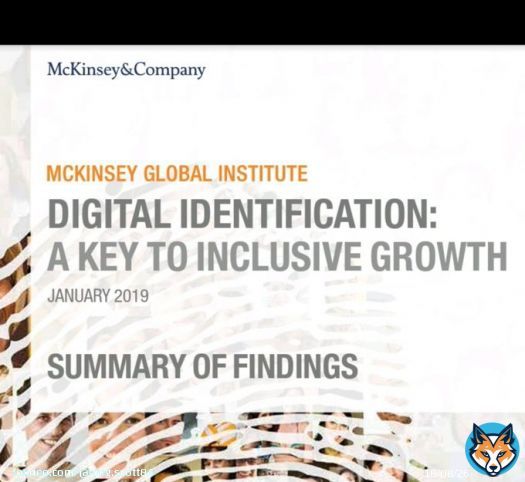 22) A report from McKinsey Global Institute called 'Digital Identification: A Key To Inclusive Growth' was produced in collaboration with Omidyar Network (Aadhaar), the Open Society Foundations, and the Rockefeller Foundation.