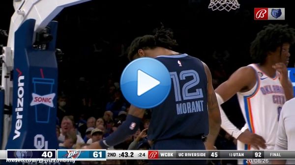 Here is the moment Ja Morant was ejected from tonight's game.