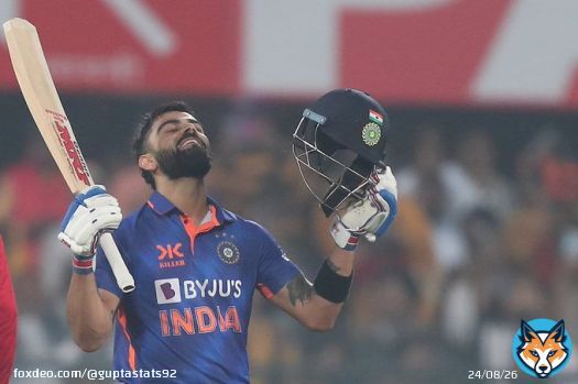 46th ODI hundred for @imVkohli  10th vs Sri Lanka  21st in  31st in Asia 39th at No. 3 1st in Thiruvananthapuram  74th in international cricket 40th in day/night match 50th in List A 2nd under Rohit Sharma  2nd in 2023  #INDvSL #ViratKohli???? #Crickwitter