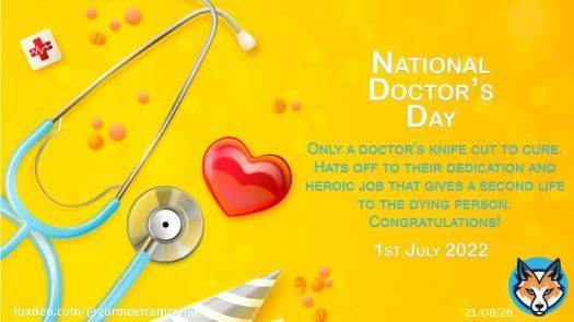In today's trying times, the service and sacrifice made by our doctors will inspire generations to come! On #NationalDoctorsDay, Best wishes to all the doctors for their unparalleled contribution in saving lives of masses around the nation!