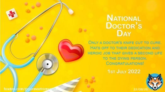 In today's trying times, the service and sacrifice made by our doctors will inspire generations to come! On #NationalDoctorsDay, Best wishes to all the doctors for their unparalleled contribution in saving lives of masses around the nation!