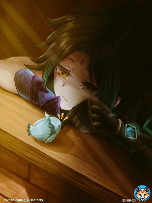 Xiao - my first main, n especial for me. #TheLastOfUsHBO #jogodadiscordia #oriele #DragonBallZ #drawing #arte #genshin