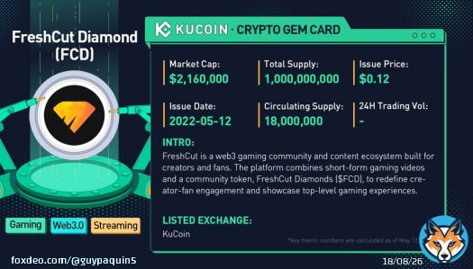Buy $FCD on #KuCoin right now and qualify for the event happening right now in there  \ud83e\udd11 \ud83d\ude80 rewards pool is big and definitely worthy!!! #Terra $LUNA #Cryptocrash #Cryptos #Crypto $FITFI $BTC #Bitcoin