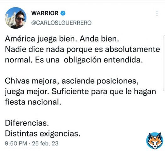 Diferencias. Le haces un monumento por enfrentar a la tabla baja  America a ganado a Mazatlan, Necaxa, San Luis, Xolos  Chivas a Monterrey, Juarez, Xolos, Pumas, Tigres  Chivas empat&oacute; con Pachuca a domicilio  Exigencia A pesar de 'aun no jugarr al 100' vs los mejores
