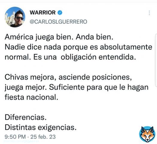 Diferencias. Le haces un monumento por enfrentar a la tabla baja  America a ganado a Mazatlan, Necaxa, San Luis, Xolos  Chivas a Monterrey, Juarez, Xolos, Pumas, Tigres  Chivas empat&oacute; con Pachuca a domicilio  Exigencia A pesar de 'aun no jugarr al 100' vs los mejores