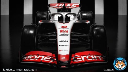 So here it is, the #VF23 livery, the first of our title-partnership with @MoneyGram   #HaasF1 #MoneyGramDrivesYou