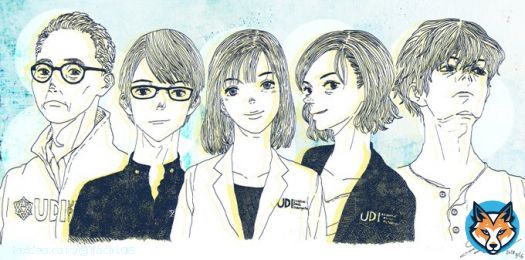 アンナチュラル、今夜10時から最終回です。こんな素晴らしい作品に関われたことが本当に嬉しいです。UDIラボメンバー描きました。どうか最後までよろしくお願いします。   #アンナチュラル #Lemon