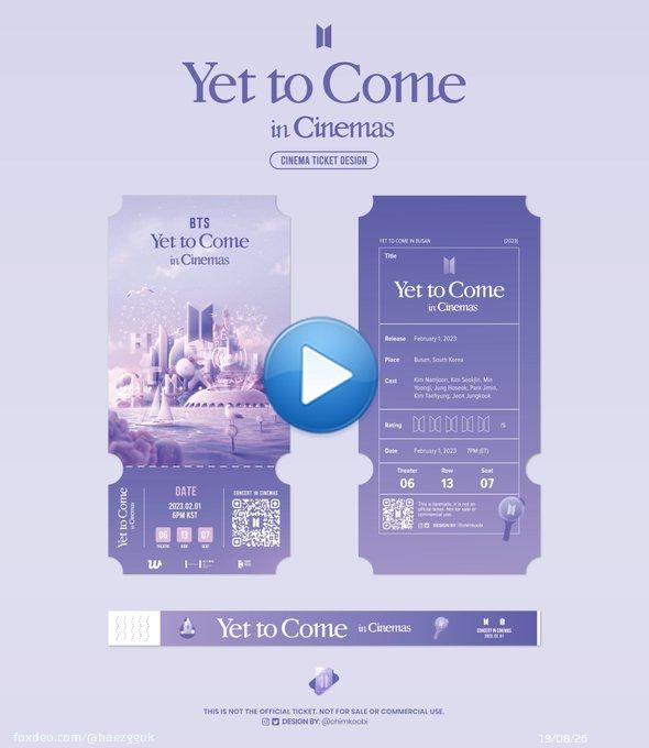 [ HELP RT ] OPEN PRINTING SERVICE #YetToComeInCinemas ticket by @/chimkoobi   NON PROFIT! ( just charge for printing cost)  RM1.50 For matte type RM3 For holo type For more details boleh baca dalam gform!  :   Close : 13/1 2PM