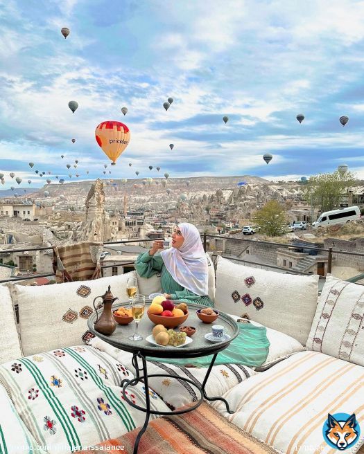 من جمال المنظر تحسو ماشي حقيقي \ud83d\ude29\ud83d\udc99#goi̇stanbul #gocappadocia