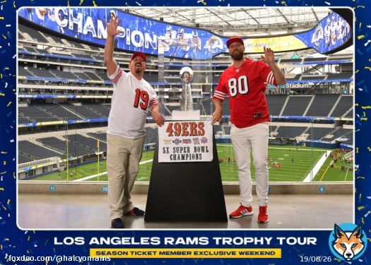 The closest the 49er fans have gotten to a Lombardi since 1995 #SFvsPHI #NFCChampionship
