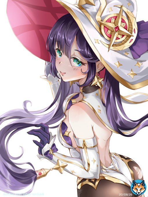 Mona in white version  #GenshinImpact #原神 #Mona #原神写真部 #モナ