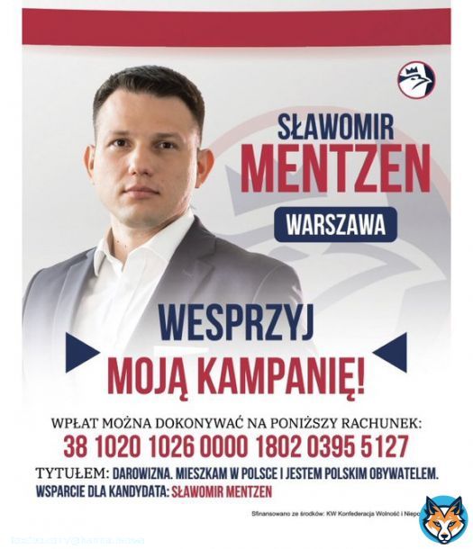Pan Sławek prosi o datki na kampanię. Ktoś mu musi sfinansować kampanię, bo sam nie jest w stanie.   To ten sam pan Sławek, kt&oacute;ry chce zlikwidować publiczną służbę zdrowia, bo na wolnym rynku &bdquo;baby ze wsi&rdquo; będą leczyć połamane ręce.   To ma sens, drodzy wyborcy Konfy.