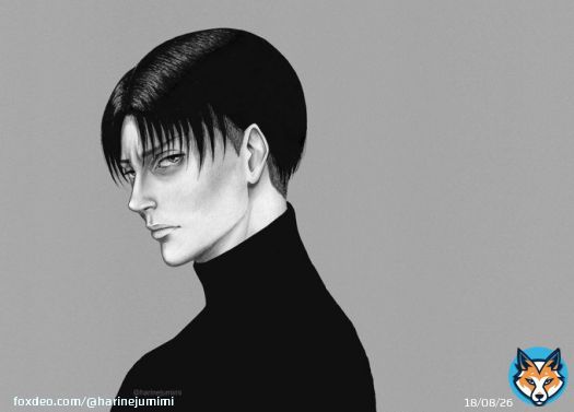 Monochrome  #leviackerman #AttackOnTitan #ShingekiNoKyojin #進撃の巨人