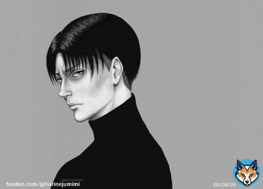 Monochrome  #leviackerman #AttackOnTitan #ShingekiNoKyojin #進撃の巨人