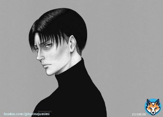 Monochrome  #leviackerman #AttackOnTitan #ShingekiNoKyojin #進撃の巨人