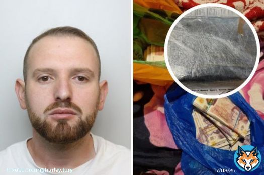 Cen Trota and drugs/cash seized from him (Image: Wiltshire Police)  A Watford dealer has been jailed after he admitted money laundering and up to &pound;250,000 worth of drugs was seized.