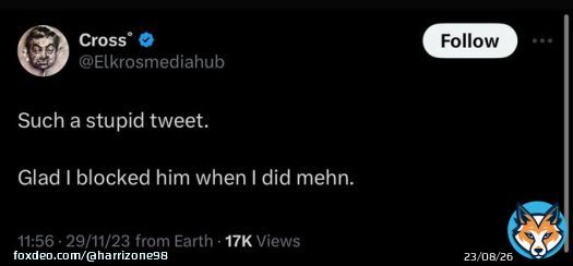 This stewpid double-mouthed low self esteem ediot  @Elkrosmediahub stop acting like you blocked me for something else! I called out you ediot for gaslighting Nigerians and Obidients about &ldquo;UAE VISA BAN&rdquo;. You couldn&rsquo;t stand the heat and you blocked me.  Since you block me,&hellip;Show more