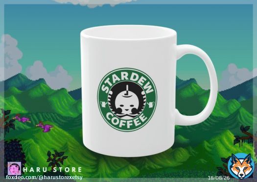 #etsy shop: Stardew Valley Mug Stardew Coffee Mug 11oz Mug Gaming Mug Stardew Valley Gift  #white #birthday #valentinesday #yes #green #ceramic #no #videogame #stardewvalleymug
