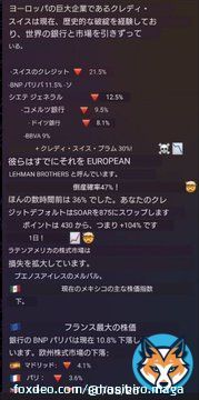 #クレディスイス #クレディ・スイス  フランス、ドイツに飛び火しています