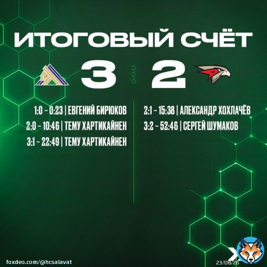 Ух, сегодня было жарко на @UfaArena  Побеждаем &laquo;Авангард&raquo; и ждем в гости &laquo;Торпедо&raquo;