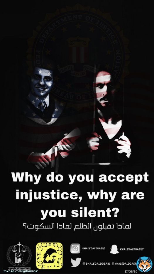 #FBI #USA Justice for Khalid #المعتقل_خالد_الدوسري #المنتخب_السعودي_الأولمبي