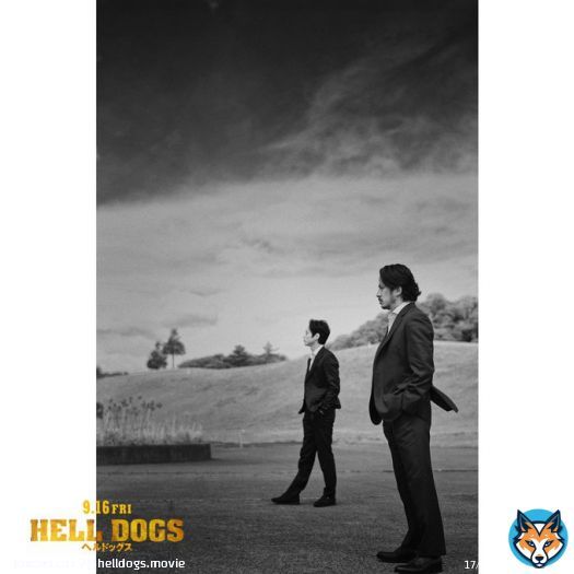 #MakingofHELLDOGS  ￣￣￣￣￣￣￣￣￣￣￣\u25e5 兼高昭吾 　　　　as #岡田准一  室岡秀喜 　　　　as #坂口健太郎  ━ 真実は、絶対明かせない。 ━  映画『#ヘルドッグス』  大ヒット上映中
