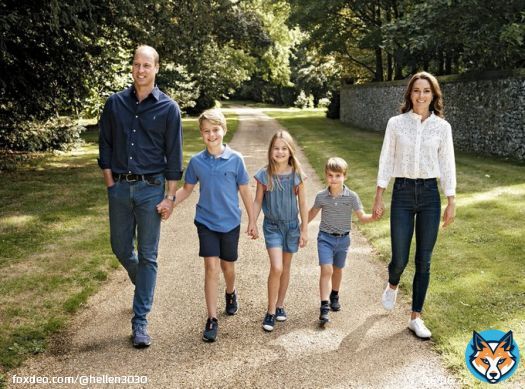 OMG!!! The Prince and Princess of Wales Christmas portrait!!! What a beautiful portrait taken by the talented @mattporteous #Royal #PrinceWilliam #PrincessCatherine
