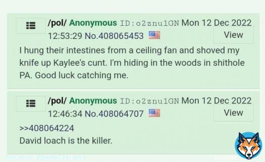 Brian Kohberger arrested in PA December 30th, 2022.  4Chan posts from December 12th, 2022. Was this him posting? #idahomurders #briankohberger  #moscowidaho