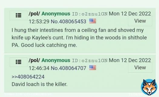 Brian Kohberger arrested in PA December 30th, 2022.  4Chan posts from December 12th, 2022. Was this him posting? #idahomurders #briankohberger  #moscowidaho