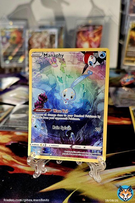 Weekend Giveaway!!! Giving away a GG Manaphy! Sorry diablo 4 beta distracted me last night. To enter Like Retweet I'll cover shipping worldwide Drawing 3/19 6ish EST. Have a great weekend!  #pokemon #PokemonTCG #Giveaway #GoodKarma #TradingCards