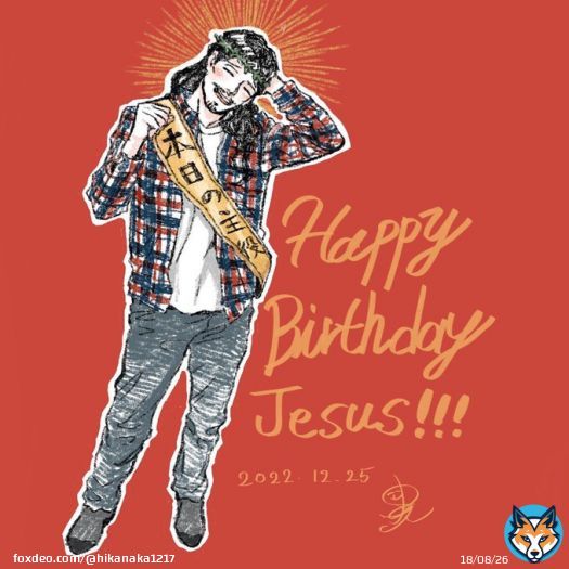 Happy Birthday to Jesus & Merry Christmas, 三春！ #聖おにいさん　#ブラックナイトパレード