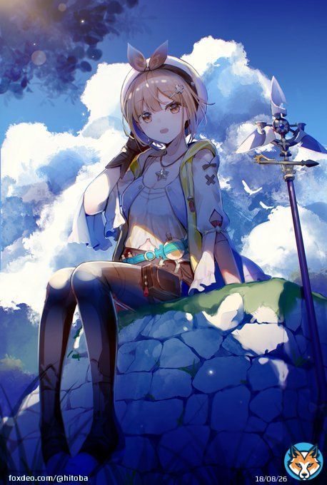 ライザのアトリエのアニメ！面白かった！ #アトリ絵　#ライザのアトリエ