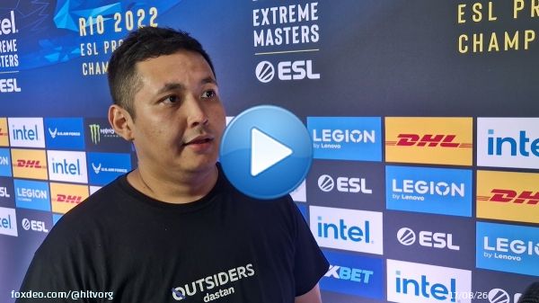'It's our dream, it means a lot. It will be in our hearts forever'  Overwhelmed with emotions, coach dastan tried to explain how important it was for Outsiders to win the Rio Major trophy   #IEM