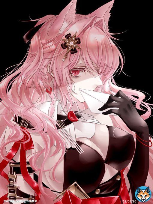 パゼオンカ様描きました（本文にキャラ名入れないと検索に出ないと知り再掲失礼します）ぴんくのふわふわ #Arknights #明日方舟 #アークナイツ&nbsp;&nbsp;#パゼオンカ #鸿雪