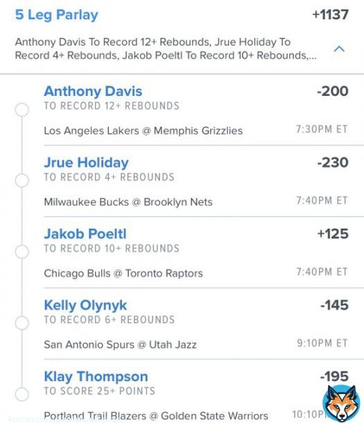 +1137 Odds Parlay   Let&rsquo;s see some green today   #gamblingtwitter
