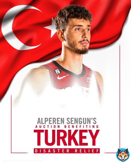 Join @alperennsengun in helping the people in his home country of Turkey. He will be auctioning off game worn signed jerseys to raise money. Proceeds will benefit Ahbap, a Turkish organization that is working in the earthquake torn areas.  Donate: