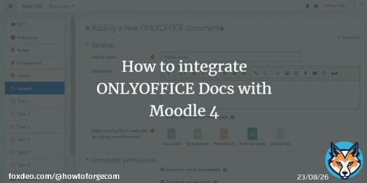 How to integrate #ONLYOFFICE Docs with #Moodle 4.  #Linux