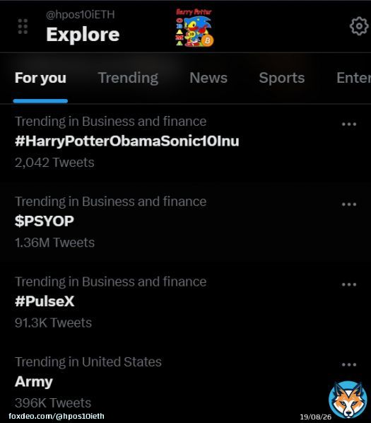 HarryPotterObamaSonic10Inu (Ticker: BITCOIN) is now trending world wide on Twitter in the 'Business and Finance' topic.  #HPOS10I #HarryPotterObamaSonic10Inu #WelcomeToTheNextLevel