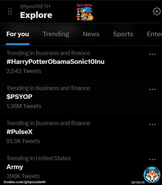 HarryPotterObamaSonic10Inu (Ticker: BITCOIN) is now trending world wide on Twitter in the 'Business and Finance' topic.  #HPOS10I #HarryPotterObamaSonic10Inu #WelcomeToTheNextLevel
