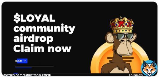 The $LOYAL #Airdrop is live!  CLAIM YOUR TOKENS NOW       #Ethereum $XRP #Airdrops $SOL #MEXC #Arbitrum #NFTs #Giveaways Tether #cryptopunks $ADA Suiswap $PSYOP #LOYAL #Binance $ben #Web3 Matic #CryptoNews $BLUE Cardano #BTC Bitcoin USD