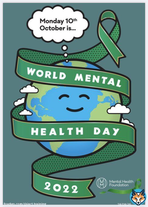 Today is #WorldMentalHealthDay. The theme of 2022's World Mental Health Day, set by the World Federation for Mental Health, is 'Make mental health and wellbeing for all a global priority'.
