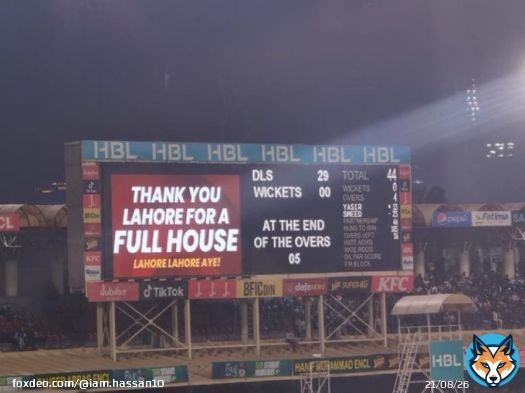 Another Day Another House Full in  Gaddafi Stadium   Lahore Crowd is the most underrated crowd