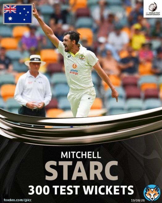 A magnificent milestone for Australia quick Mitchell Starc   #AUSvSA | #WTC23