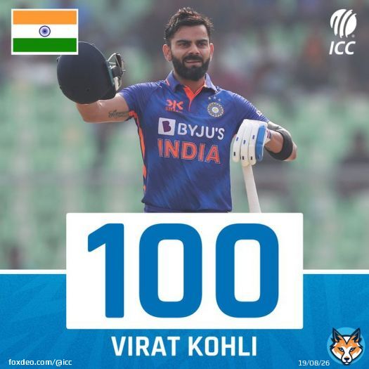 ODI century No.  for Virat Kohli   #INDvSL | :