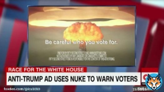 The Fake news amplified this Anti-Trump Ad in 2020. If Trump was still in office there would be no threat of a Nuclear Armageddon or WWIII #FJBiden