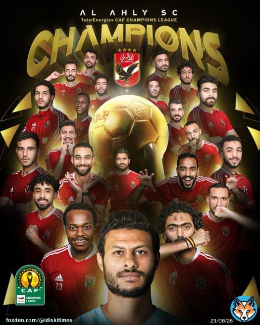 1982  1987  2001  2005  2006  2008  2012  2013  2019/20  2020/21  2022/23   Al Ahly have won a record-extending ???????????????????????????????? CAF Champions League title after beating Wydad 3-2 on aggregate.  #TotalEnergiesCAFCL
