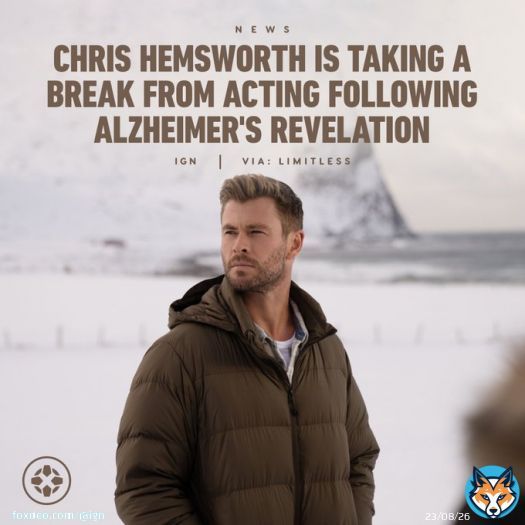 Chris Hemsworth learned during an episode of his National Geographic show Limitless that he possess two copies of the APOE4 gene, which leads to a greatly increased chance for developing Alzheimers.