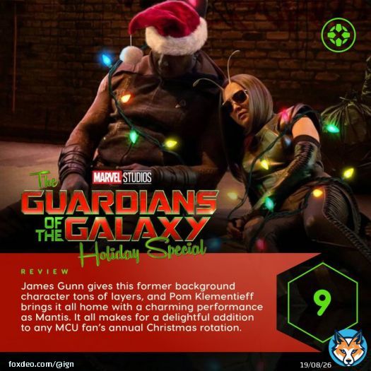 The Guardians of the Galaxy Holiday Special delivers all the Christmas cheer, sentiment, catchy musical numbers, and laugh-out-loud moments you could ask for in a quick 43 minutes. Our review: