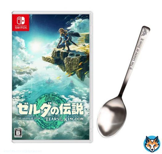 期待のオープンワールド新作 『ゼルダの伝説 ティアーズ オブ ザ キングダム』のAmazon限定特典はスプーン   ・日本独自の同梱アイテムが海外で話題に ・Nintendo Switch（有機ELモデル）とのセット商品は、さらにフォークも同梱